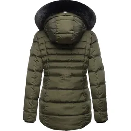 Navahoo Winterjacke "Lissandra", Damen, Gr. M (38), grün (olive), Obermaterial: 100% Polyester. Innenseite: 100% Polyester, Jacken Winterjacke, mit hochwertigem Steppdesign