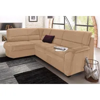 sit&more Ecksofa Pandora L-Form, wahlweise mit Bettfunktion und Bettkasten beige