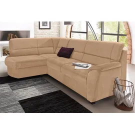 sit&more Ecksofa Pandora L-Form, wahlweise mit Bettfunktion und Bettkasten beige