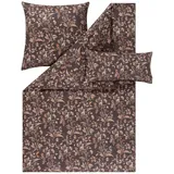 Estella Bettwäsche Jolanda 7953 310 Braun, Mako-Satin, 3 teilig, Zweige, Herbst, Erdfarben braun