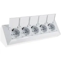 ChiliTec Mehrfachsteckdose 5-fach Weiß 2 St.
