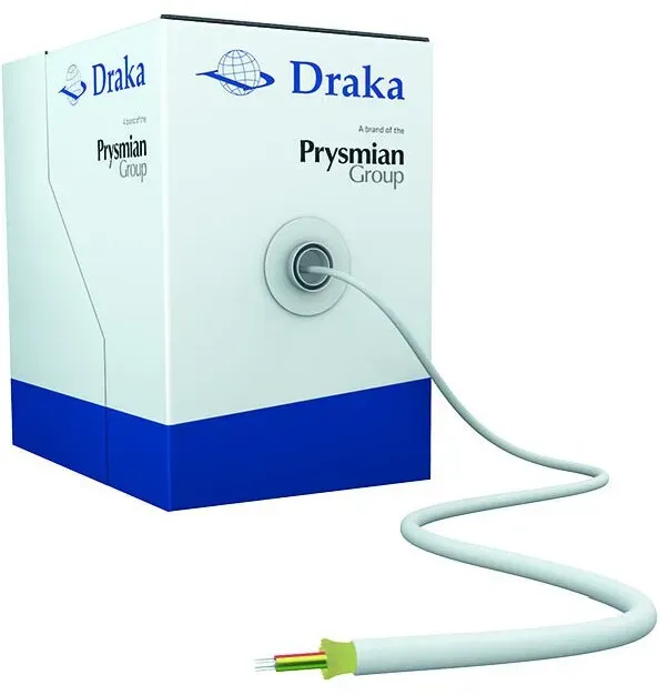 Draka Comteq LWL-Innenkabel mit Glasfasern idrop 900 I-VH 4 G.657A2 250m