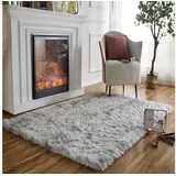 luxuskollektion Badteppich Hellgrau 80 x 120 cm