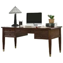 xl moebel gmbh Xlmoebel Schreibtisch Eleganter Schreibtisch aus hochwertigem Holz mit luxuriösem Design (1-St., Schreibtisch), Hergestellt in Europa braun