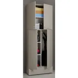 VCM Putzschrank Lona XXL grau