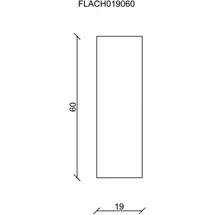 FN Neuhofer Flachleiste 200 cm 58,5 x 18,7 mm Lärche