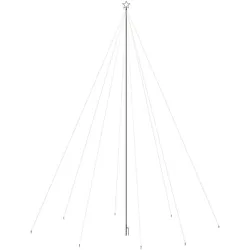 vidaXL Weihnachtsbaum-Lichterketten Indoor Outdoor 1300 LEDs Kaltweiß
