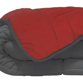 les tendances Hudson Couette Legere Microfibre 200g/m2 220x240cm Gris / Rouge