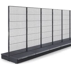 BROOKLYN | Gitter Mittelraumregal | B800xH225cm | Komplett Set