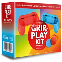 maxx tech Grip 'n' Play Controller Kit Schwarz Nintendo Switch