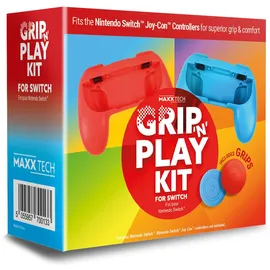 maxx tech Grip 'n' Play Controller Kit Schwarz Nintendo Switch
