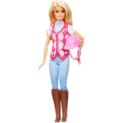 Barbie Mysteries: Das geheimnisvolle Pferdeabenteuer“ Barbie Malibu“ Puppe mit Reitkleidung und Zubehör