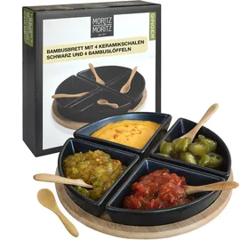 Moritz & Moritz Dipschalen Set Schwarz 4-tlg.