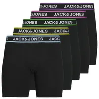 JACK & JONES Herren Boxershort 5er Pack JACLIME BOXER BRIEFS 5 Gr. S black, 39777705-S