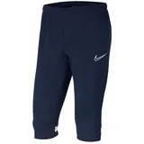 Nike Academy 21 3/4 Knit Trousers Trainingshose, Obsidian/White/White/White, S EU