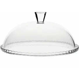 Pasabahce Patisserie aus Glas 32x32x1,5 cm mit Deckel Rund
