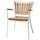 Cinas Gartenstuhl Ellen 58,5 x 56,5 x 78 cm weiß 2 St.