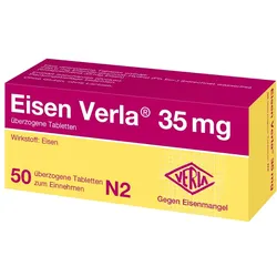 Eisen Verla 35 mg überzogene Tabletten 50 St