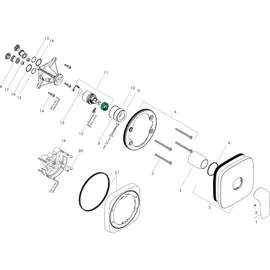 Hansgrohe Metris Unterputz Duscharmatur für 1 Funktion Chrom 31456000