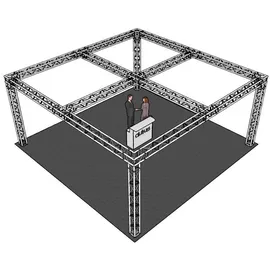Alutruss QUADLOCK 6082 Quadrat 7,71x7,71x3,5m