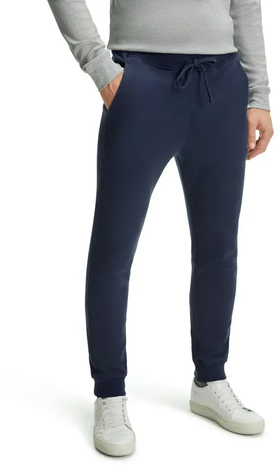 Falke Jogginghose Classic (Baumwolle, moderner Look,komfortabel) lang spaceblau Herren