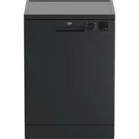 Beko b100 DVN06431A, Freistehend, Standardgröße (60 cm), Anthrazit, Tasten, Drehregler, LED, 2 Korb/Körbe