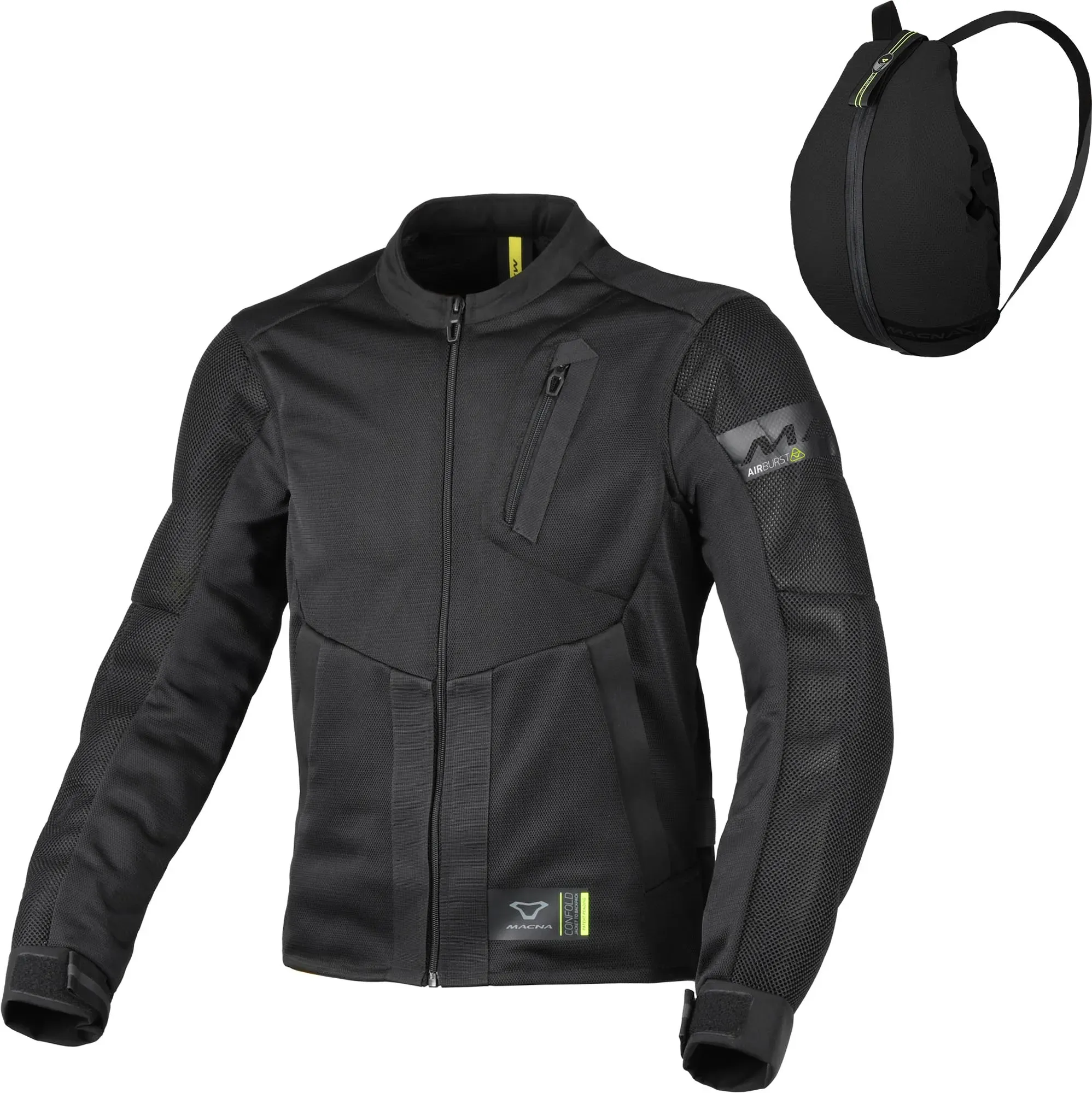 Macna Torido Motorrad Textiljacke, schwarz, Größe 2XL für Männer