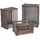 Mendler Holzkiste 3er Set braun