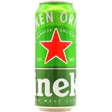 Heineken Pils Bier (24 x 0,5 l Dosen) - Dosenbier auf der Palette, 5% Alkoholgehalt, 100% natürliche Zutaten, erfrischend milder Geschmack
