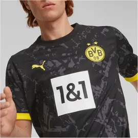 Puma BVB Borussia Dortmund Auswärtstrikot 2023/24 Herren 02 black/cyber yellow 3XL