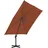 mit Aluminium-Mast 400 x 300 cm Terrakotta