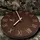 Holzwerk Wanduhr 40 cm LAUENAU braun
