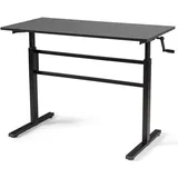 Bc-elec - BS400002 Höhenverstellbarer Schreibtisch (76-114cm) mit 120x60cm Platte, ergonomischer Schreibtisch, manuelles