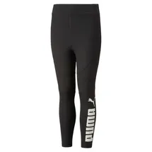 Puma Favorite Logo High-Waist 7/8 Mädchen 3/4-Hose, schwarz Weiß,
