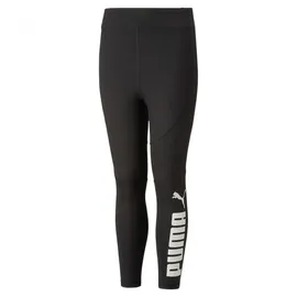 Puma Favorite Logo High-Waist 7/8 Mädchen 3/4-Hose, schwarz Weiß,