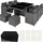 Tectake New York Set 11-tlg. grau