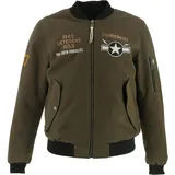 Helstons Tiger Motorrad Textiljacke Grün/Braun S