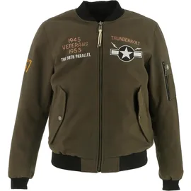 Helstons Tiger Motorrad Textiljacke Grün/Braun S