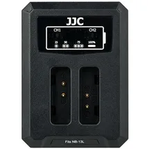 JJC Canon DCH NB13L USB Dual BatteryCharger (voor Canon NB 13L)