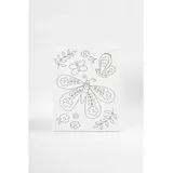 Creativ Company Mal-Leinwand mit Aufdruck, Großer Schmetterling, T 1,6 cm, Größe 24x30 cm, 360 g, 1 Stk