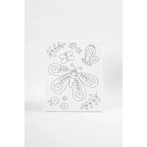 Creativ Company Mal-Leinwand mit Aufdruck, Großer Schmetterling, T 1,6 cm, Größe 24x30 cm, 360 g, 1 Stk