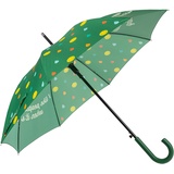 FISURA - Großer Regenschirm. Jugendschirm. Automatischer Regenschirm mit Knopf. Stabiler bedruckter Regenschirm. 106 zentimeter. Durchmesser. (Smile, grün)