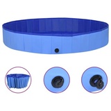 vidaXL Hunde-Pool blau 3 m, 40 cm