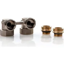 Simplex Hahnblock E1/50 Standard, Eckform, für Heizkörper mit 1⁄2 Zoll IG