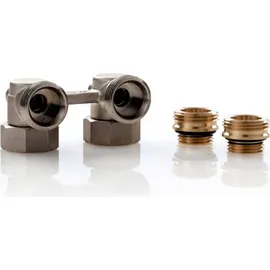 Simplex Hahnblock E1/50 Standard, Eckform, für Heizkörper mit 1⁄2 Zoll IG