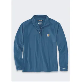 CARHARTT Force Half-Zip, T-Shirt langarm - Blau M