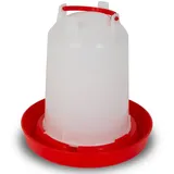 Eberth Geflügel Hühnertränke mit 1,5 L Kapazität, Geflügeltränke, Wassertränke, Automatische Wasserspender, PP-Copolymer, Zubehör für