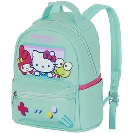 HELLO KITTY Videogame-Kleiner Heady Rucksack, Türkis, 22 x 25 cm, Kapazität 5 L