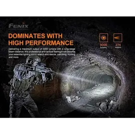 Fenix Pd36 Tac Taschenlampe - Black - 3000 Lumina