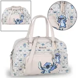 sarcia.eu DISNEY Stitch Reisetasche, Wandertasche, Wochenendtasche, mit Reißverschluss 44x20x27 cm (Stitch Beige)